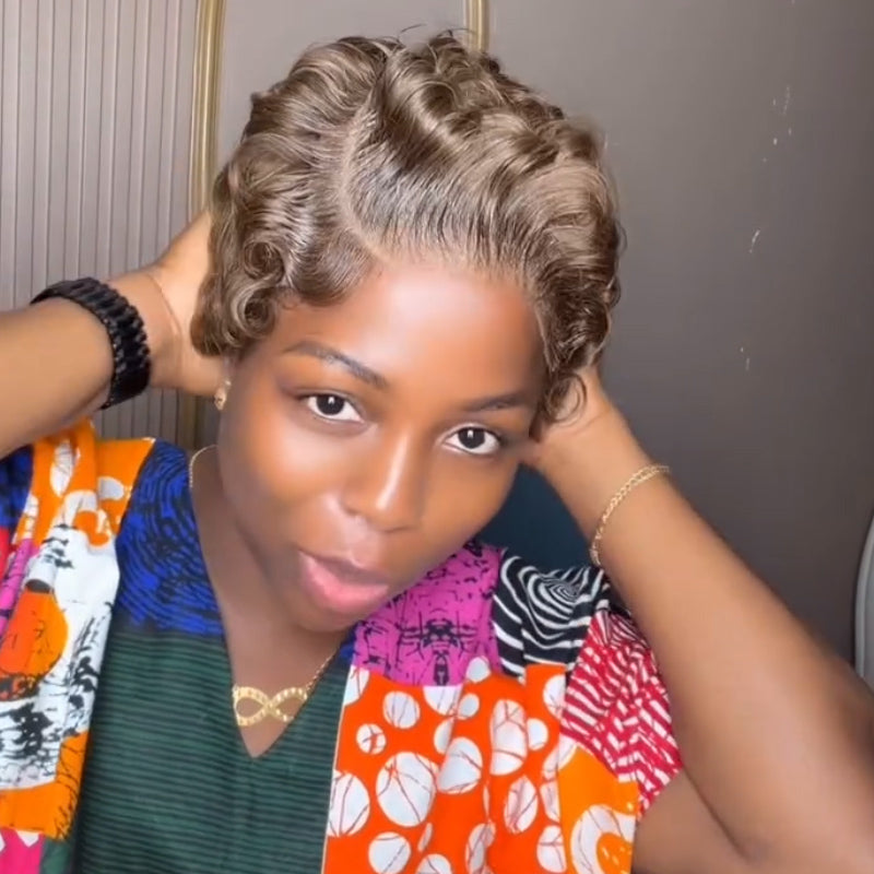Glueless Pixie Cut Lace Front Wig