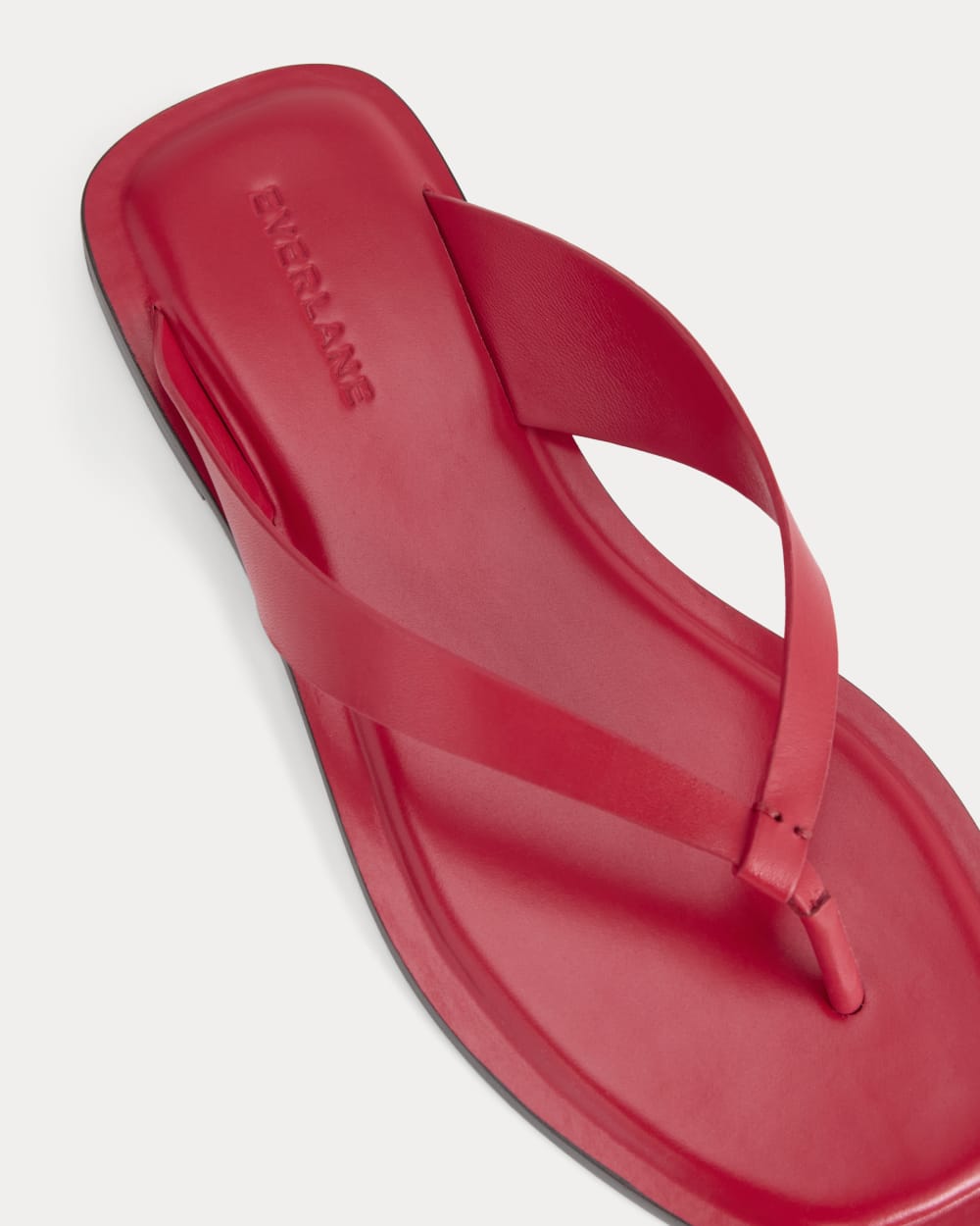The Leather Flip Flop | Classic Red Leather
