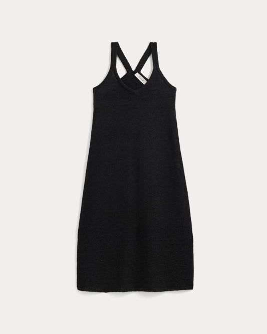 Sweater Racerback Midi Dress | Black