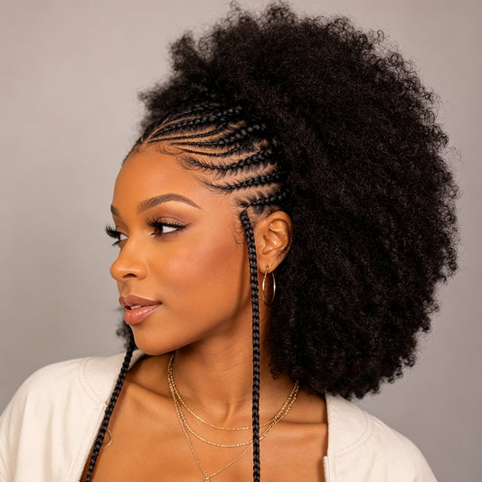 Braided Lace Wig For Black Women