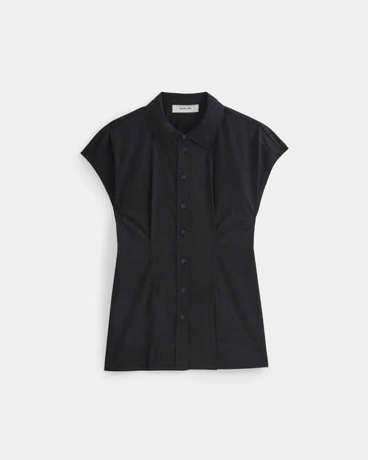 Muscle Shirt in Lightweight Cotton | Black