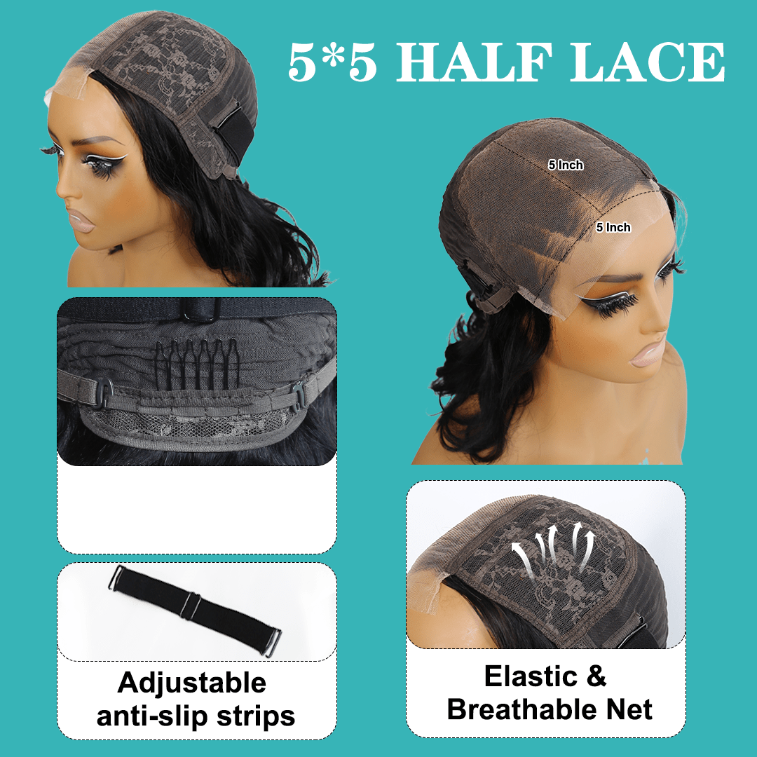 Sexy Finger Wave Lace Pixie Cut Wig