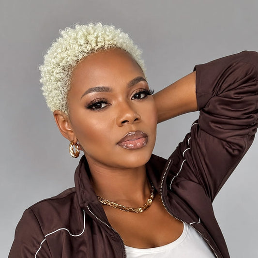 Pixie 13X4 Short Curly Hair For Black Women