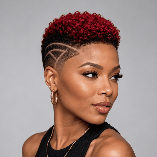 Partial Lace Topper Afro Curl (NOT A WIG) For Black Women
