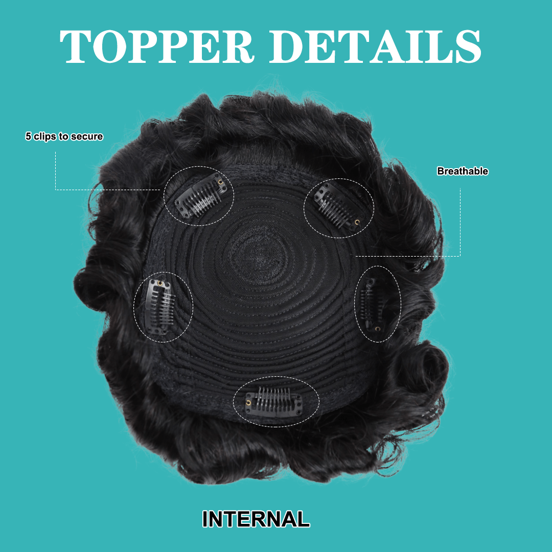 1B Natrual Black Sexy Topper