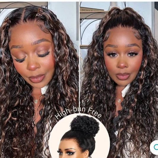 360 Kinky Curly Wig with Baby Hair