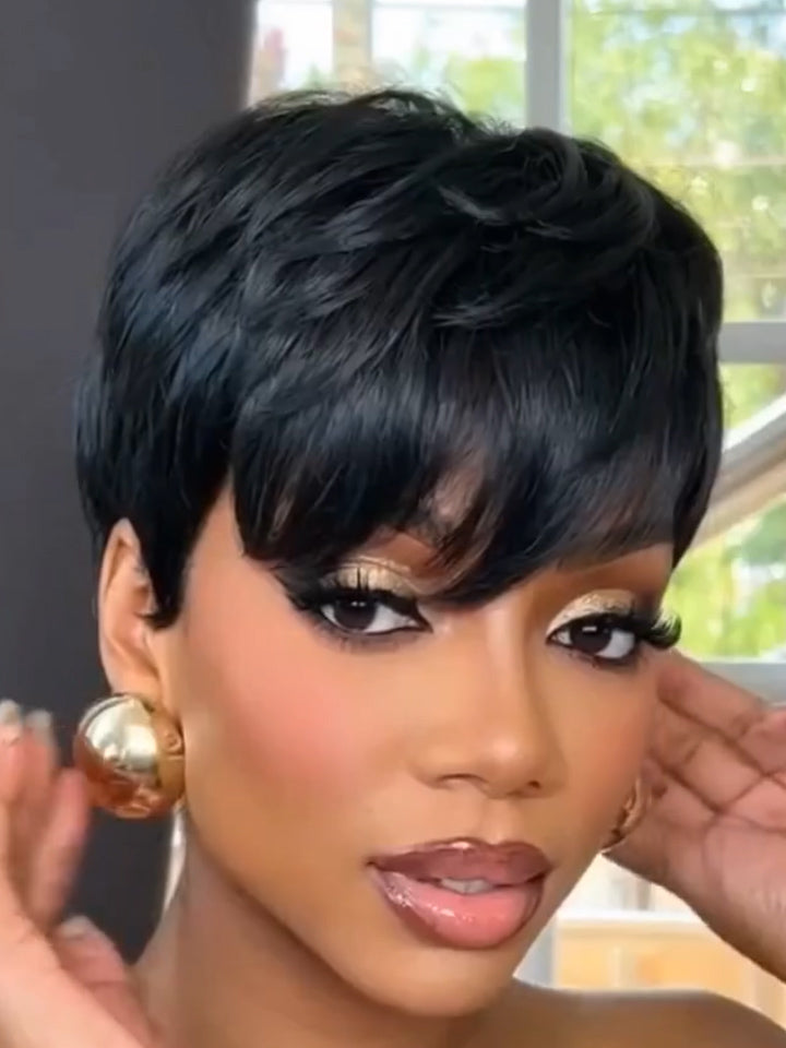 Short Wig 4Inch Bob Straight Hair