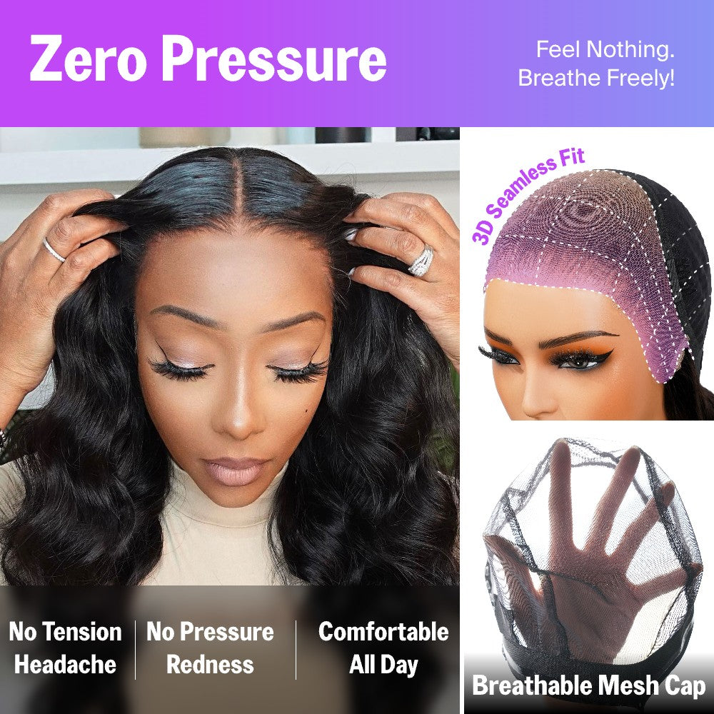 13x6 Glueless Lace Front Wig HD Transparent Lace Body wave Wig