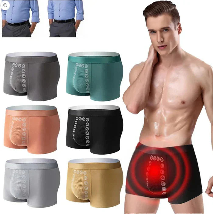 3 pcs Men's Magnetic Therapy Massage Breathable Underwear
