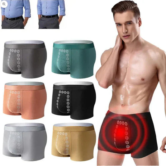 3 pcs Men's Magnetic Therapy Massage Breathable Underwear