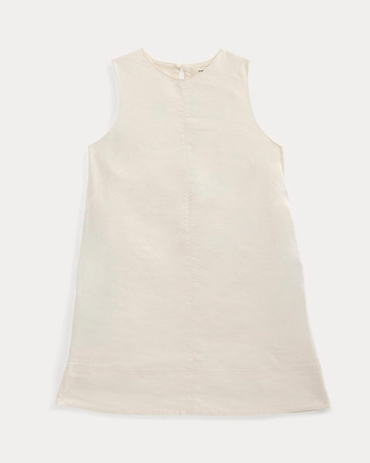 The Shift Dress in Stretch Linen | Bone