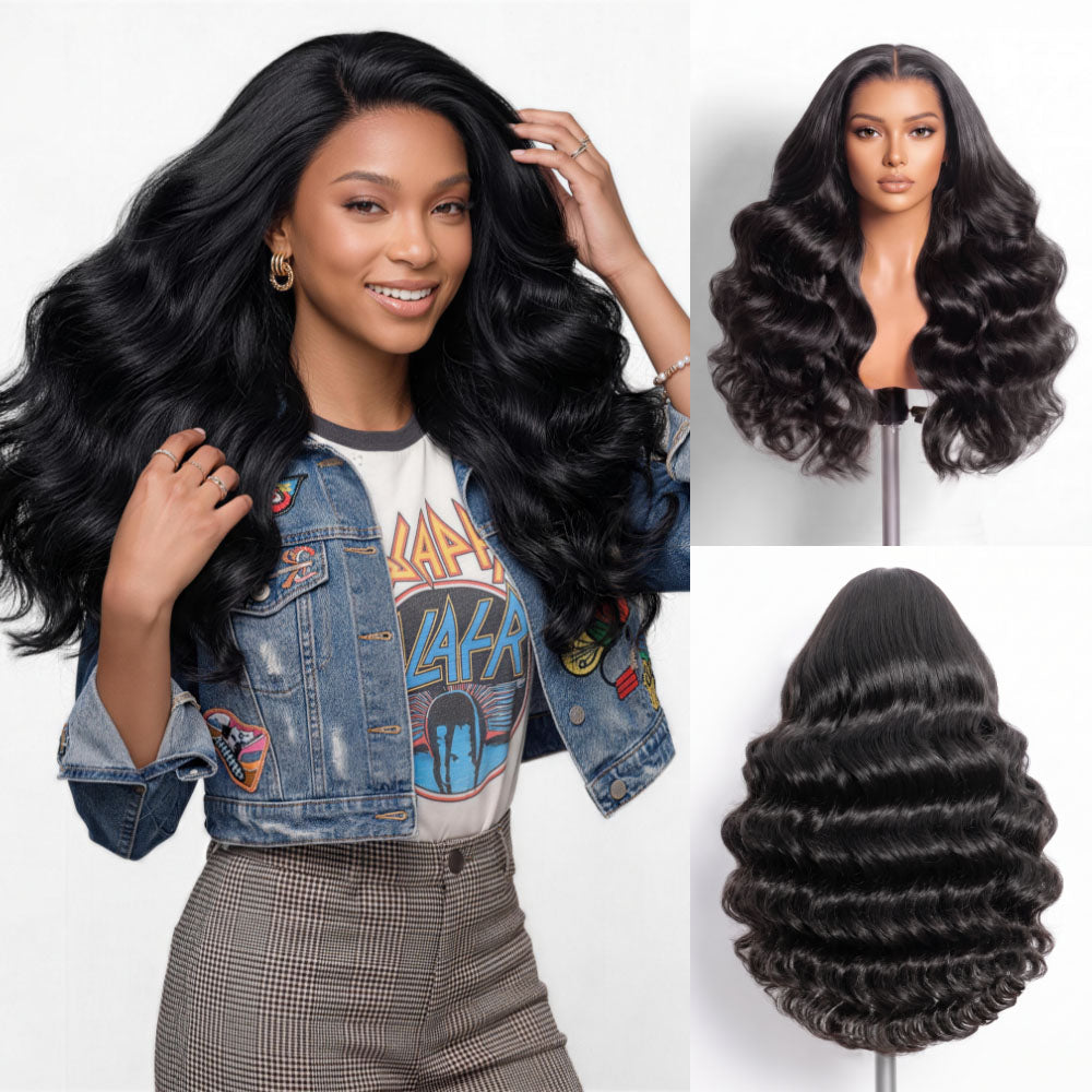 13x6 Glueless Lace Front Wig HD Transparent Lace Body wave Wig