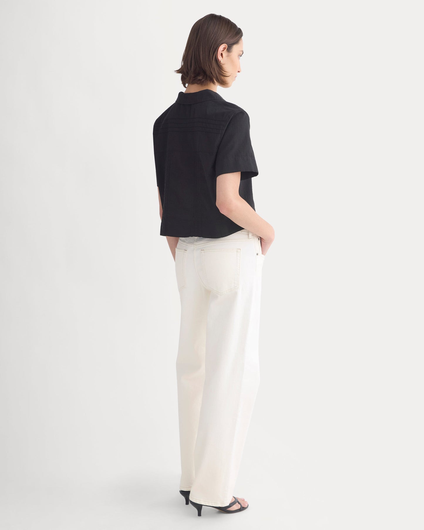 Cotton Gauze Resort Shirt | Black