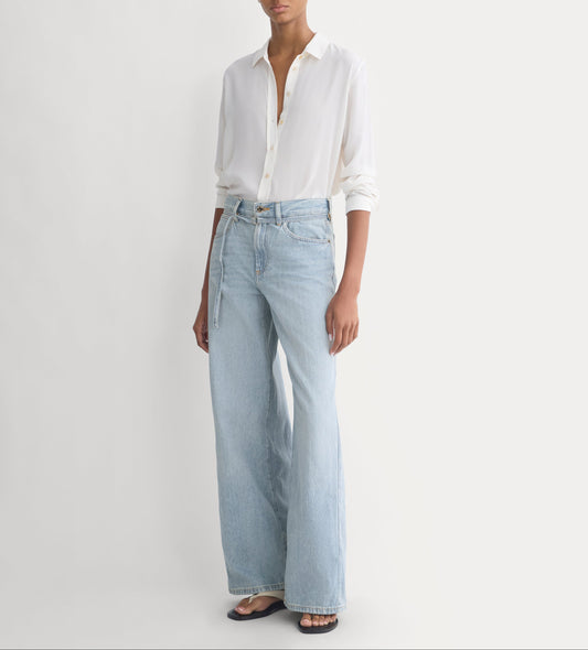 Lightweight Loose Wide-Leg Jean | Light Indigo | Regular