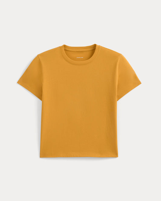 The Box-Cut Tee in Essential Cotton | Golden Glow | No Pocket
