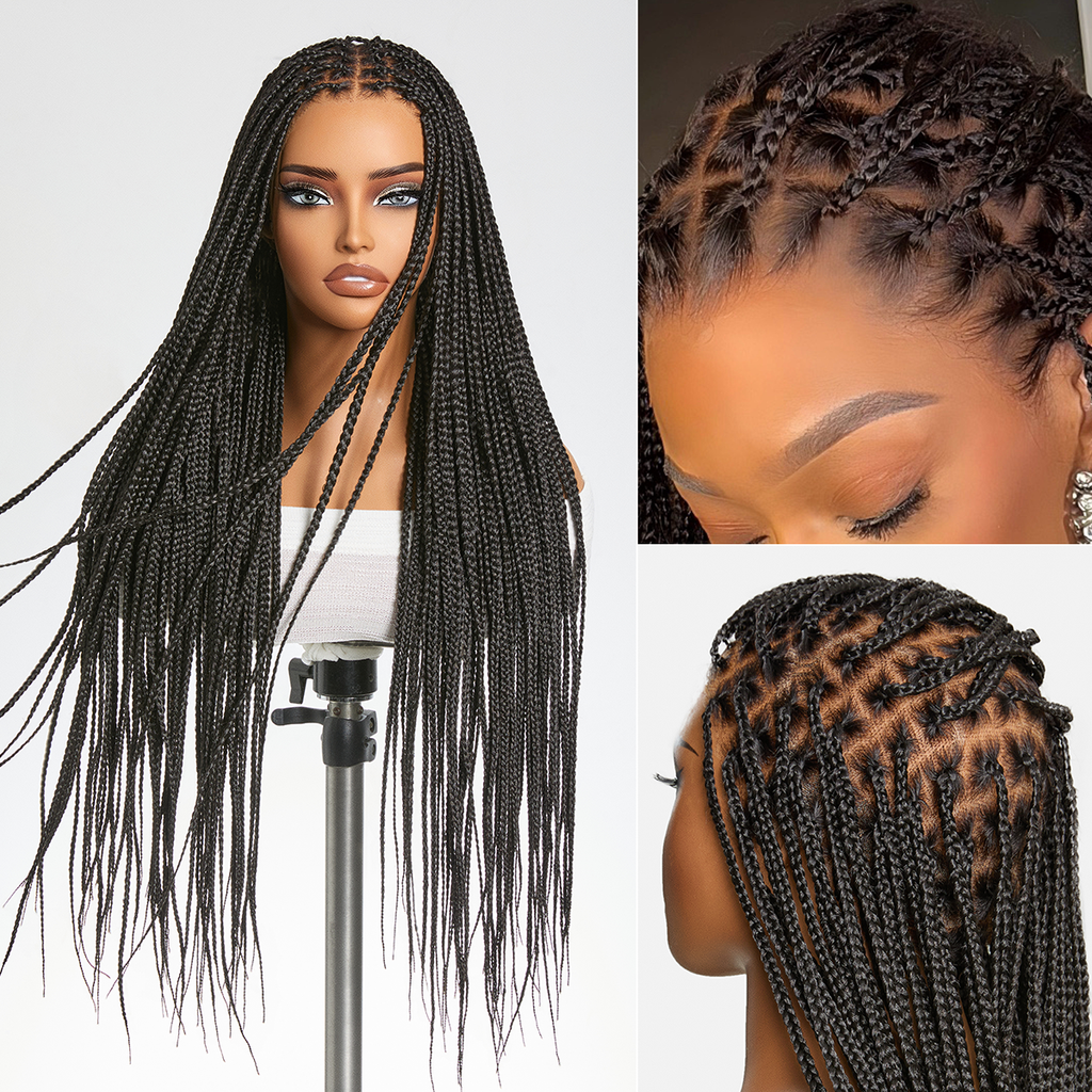 26-inch 613 Full Lace Braided Wig