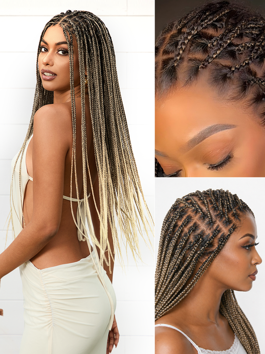 26-inch 613 Full Lace Braided Wig