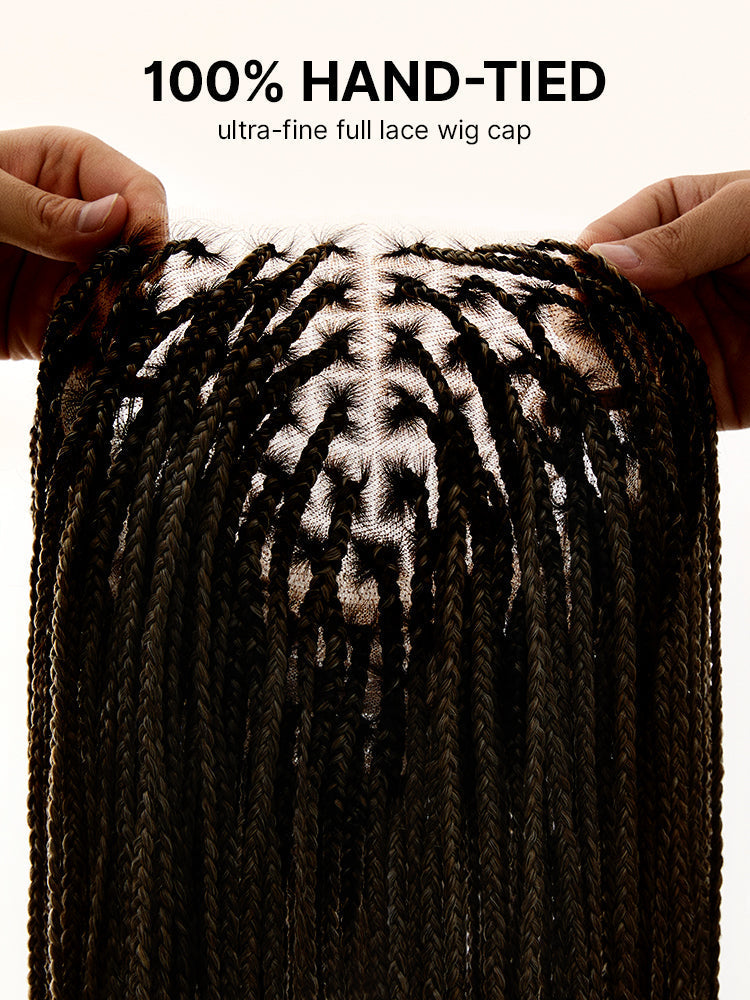 26-inch 613 Full Lace Braided Wig