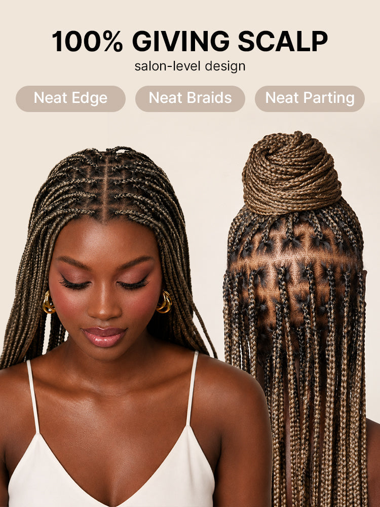 26-inch 613 Full Lace Braided Wig