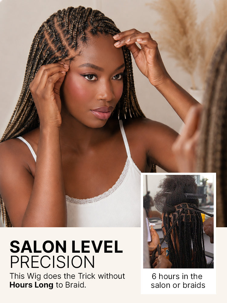 26-inch 613 Full Lace Braided Wig
