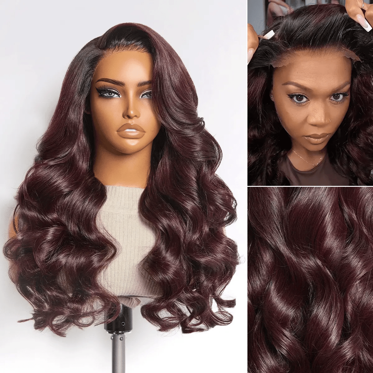 Glueless 7x6 Closure HD Lace Loose Body Wave Long Wig Pre-Cut Lace