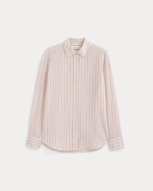 The Must-Have Shirt in Washable Silk | Bone / Rose