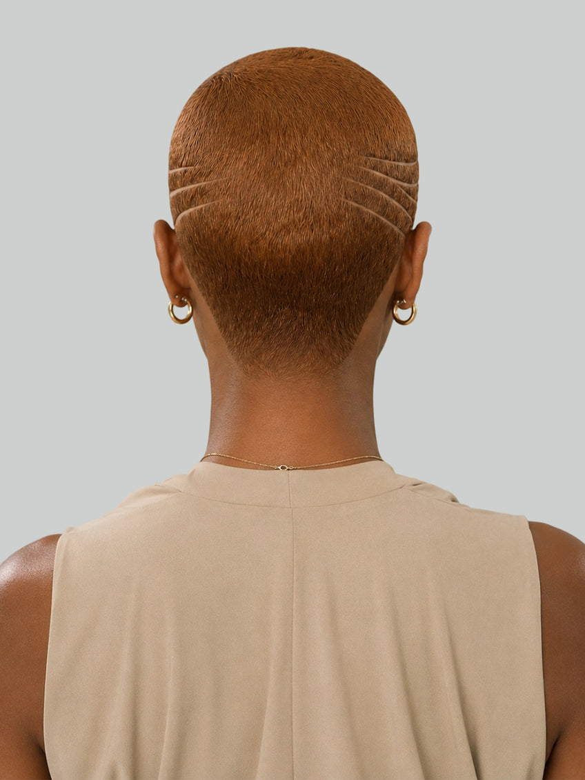 Pixie wig Lowcut 6 inches Brown