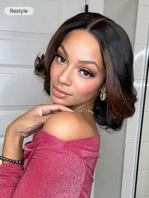 Short Layered Bob Wig Glueless