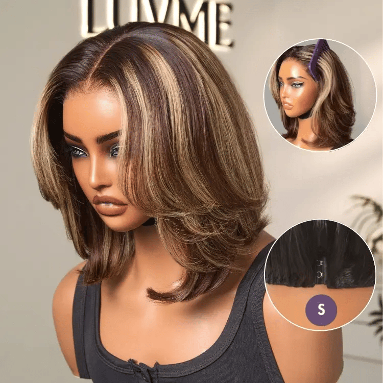 Short Layered Bob Wig Glueless
