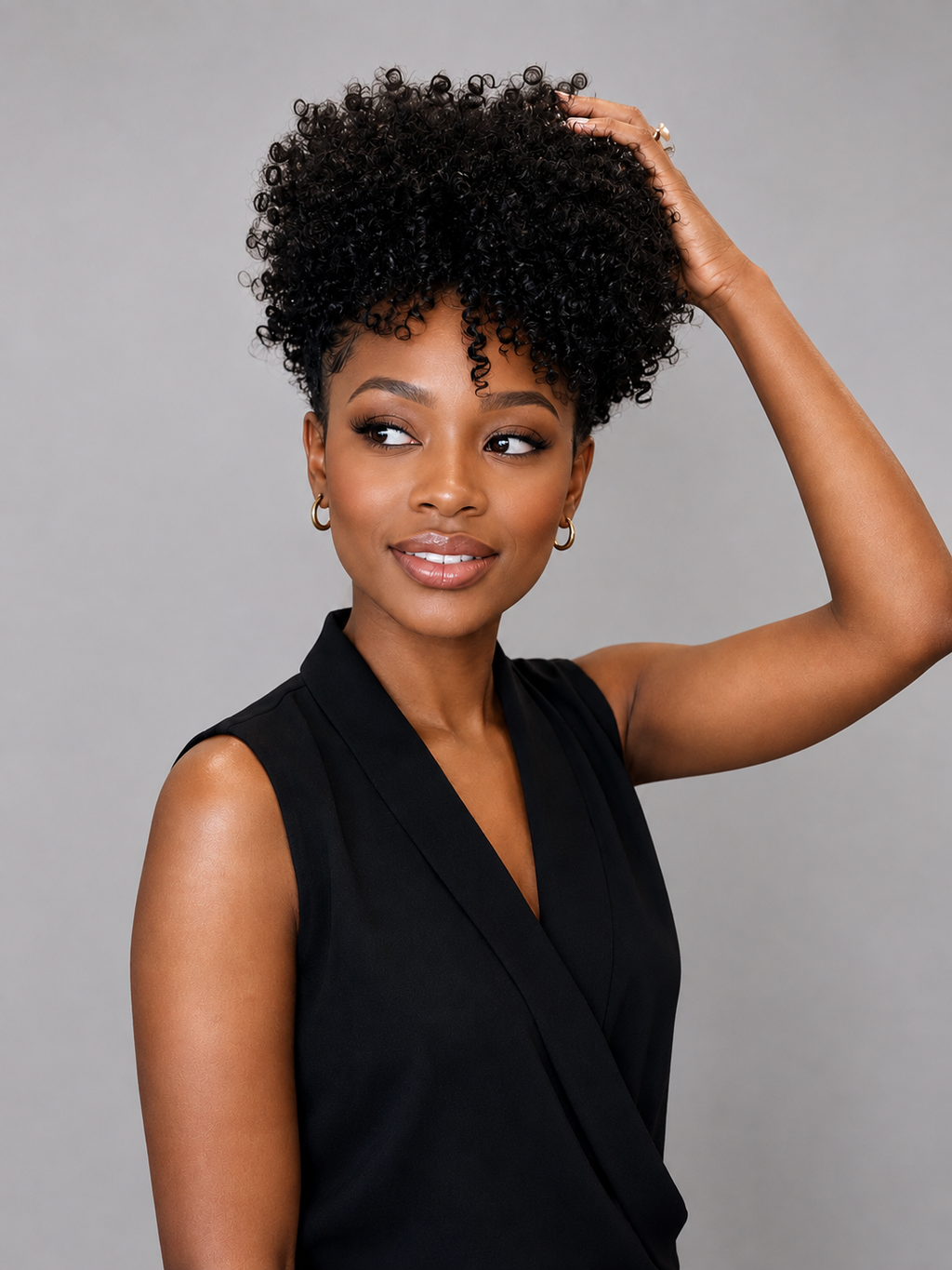 lace Black Afro Wig Glueless
