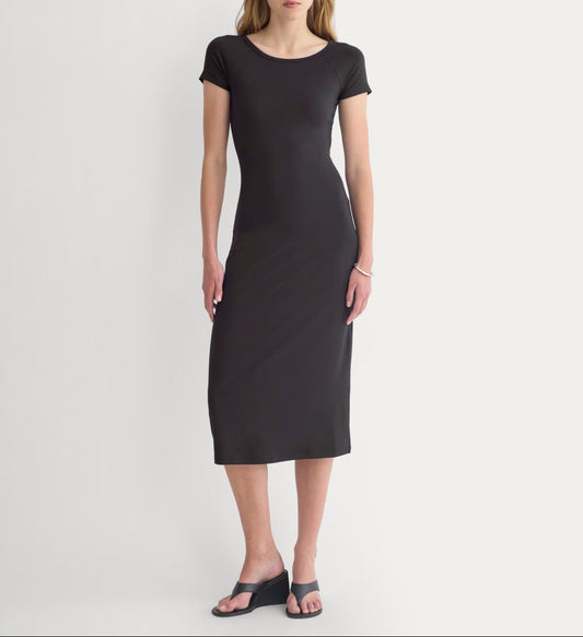 Raglan Midi Dress | Black