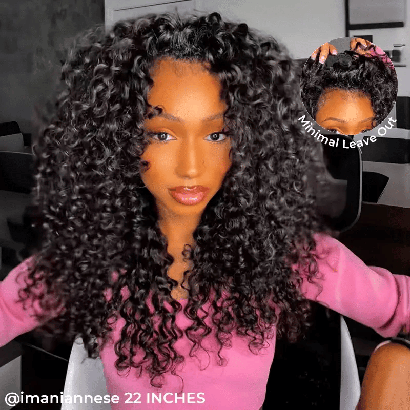 [WEAR GO HALF WIG]Water Wave Half Wig Invisible Hairline
