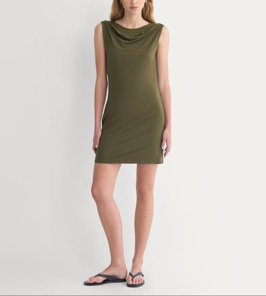 Cowl Neck Mini Dress | Beech