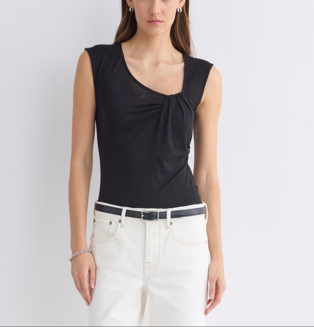 Asymmetrical Top in Butterluxe | Black