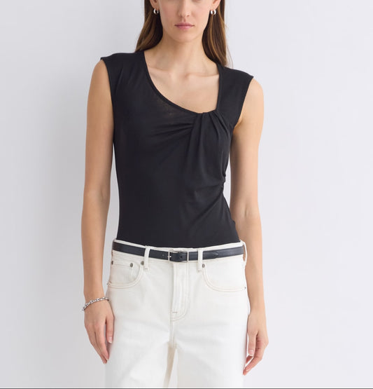 Asymmetrical Top in Butterluxe | Black
