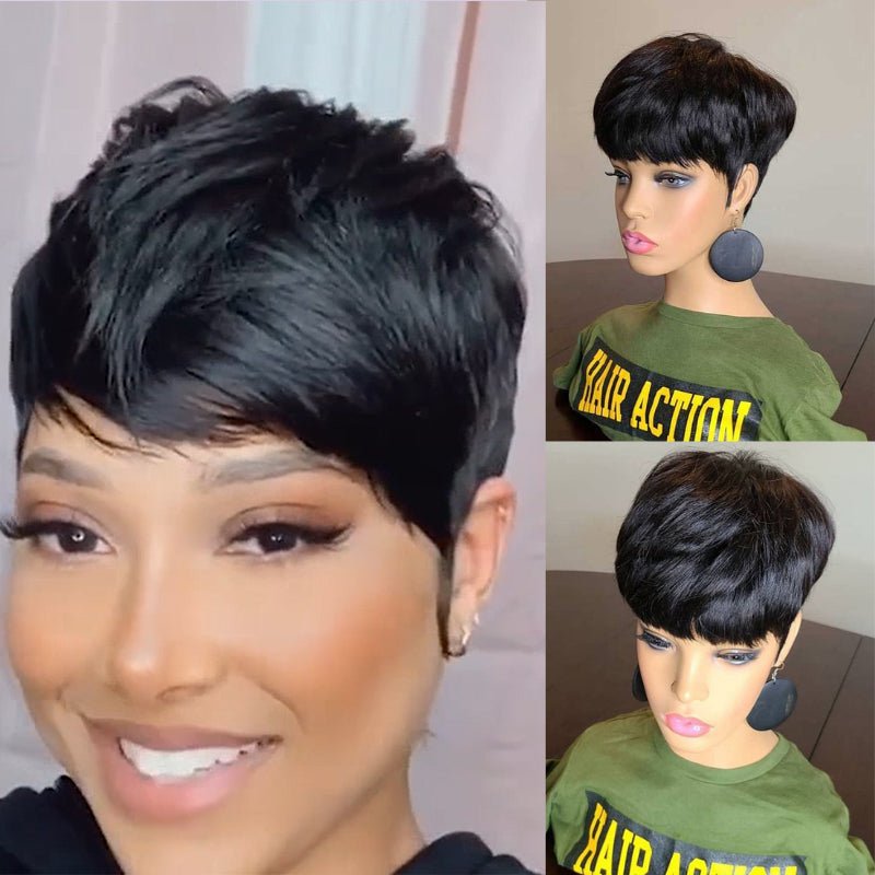 Short Wig 4Inch Bob Straight Hair