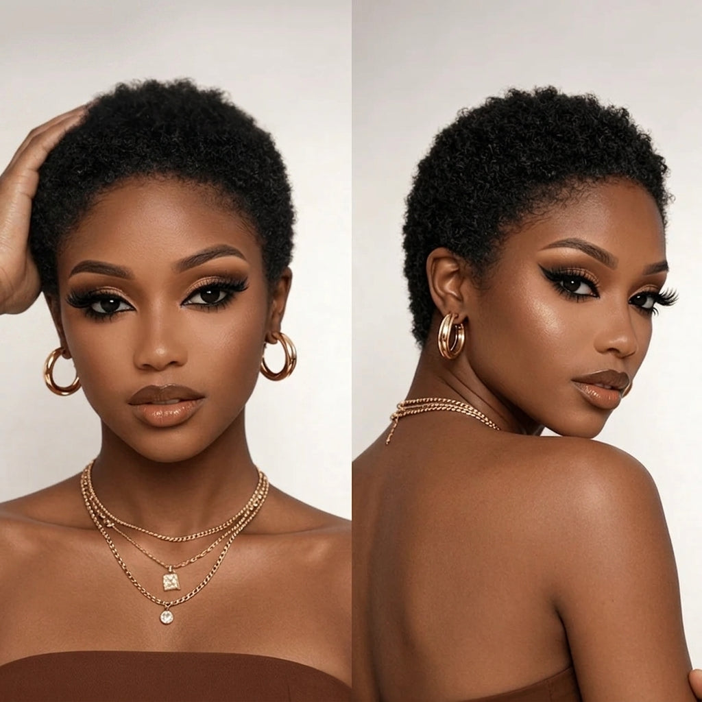 Vibrant Lowcut Elegance Pixie Wig