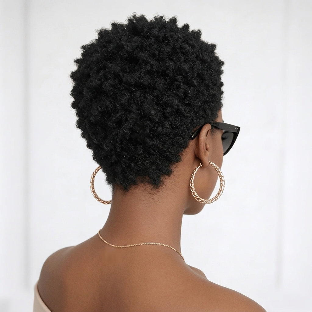 Vibrant Afro Elegance Pixie Wig