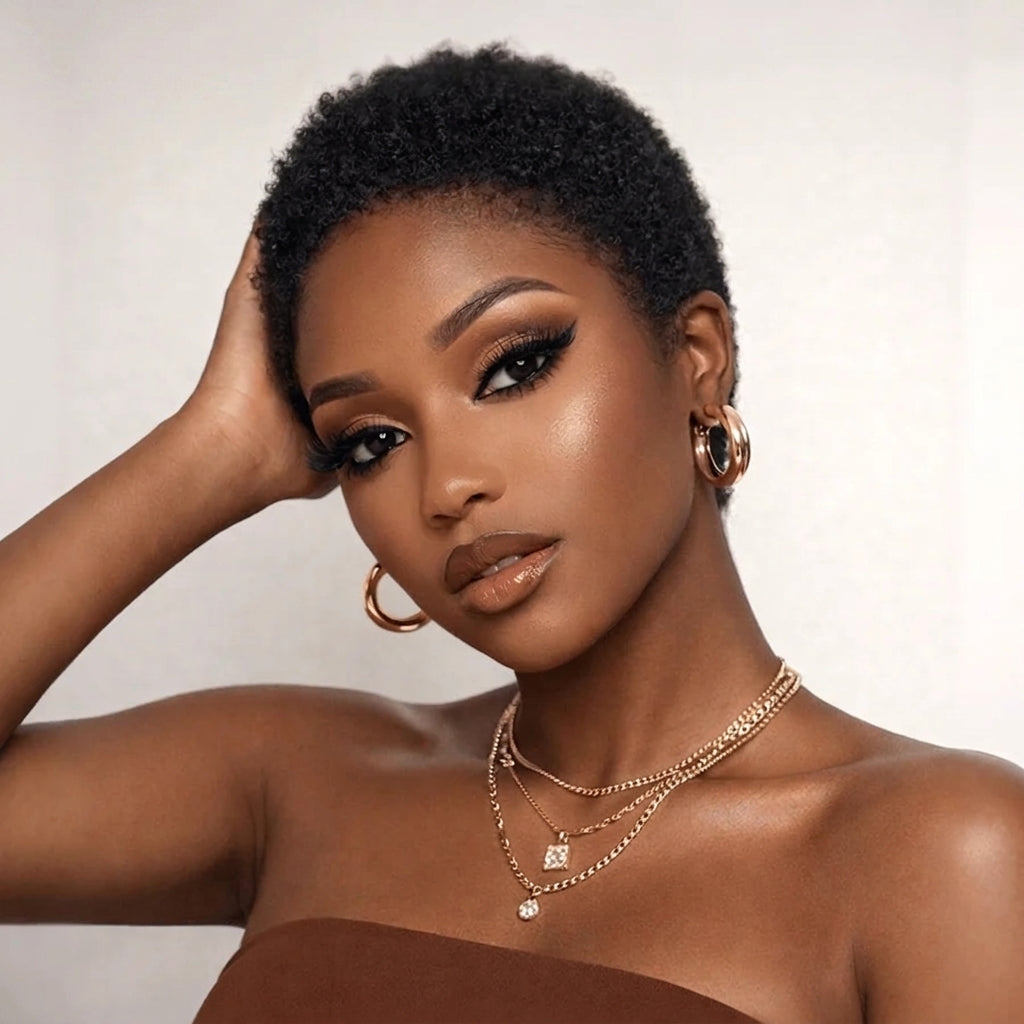 Vibrant Lowcut Elegance Pixie Wig