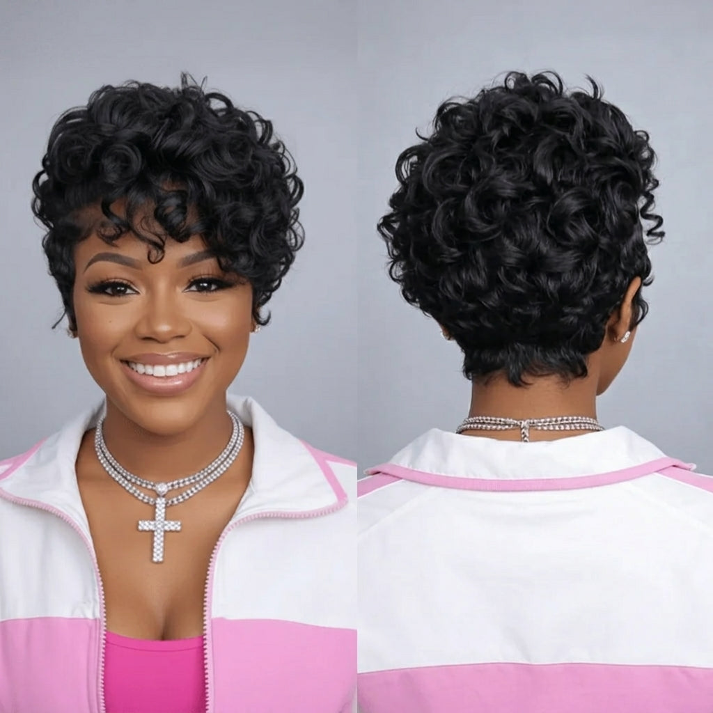 Curly Wave Pixie Lace Wig