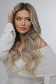 Sunlit Blonde HD transparent lace, human hair wig
