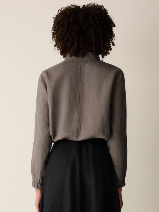 Organic Linen Flight Jacket