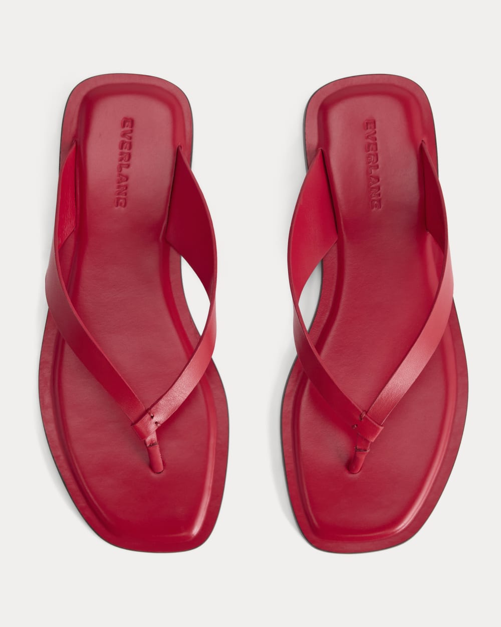The Leather Flip Flop | Classic Red Leather