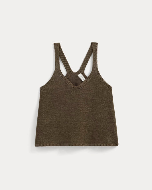 Racerback V-Neck Sweater | Beech