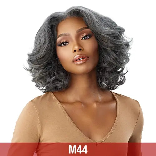 13x6 HD Lace Front Wig, Kinky Body Wave 14", Glueless Synthetic Hair with Kinky Edge, Synthetic Lace Wigs, Frontal Lace Wigs