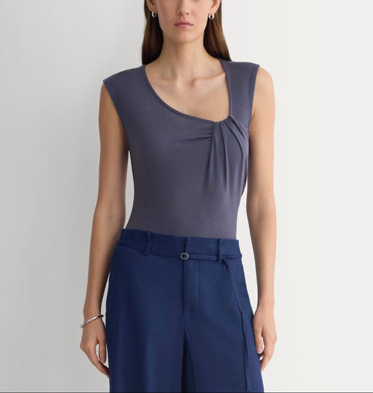 Asymmetrical Top in Butterluxe | Graystone