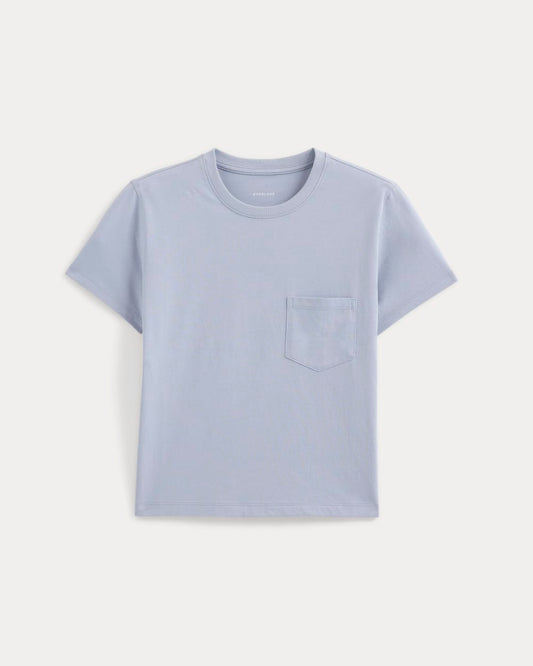 The Box-Cut Tee in Essential Cotton | Aleutian | Pocket