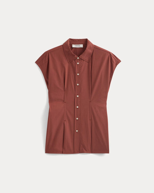 Muscle Shirt in Lightweight Cotton | Henna Red