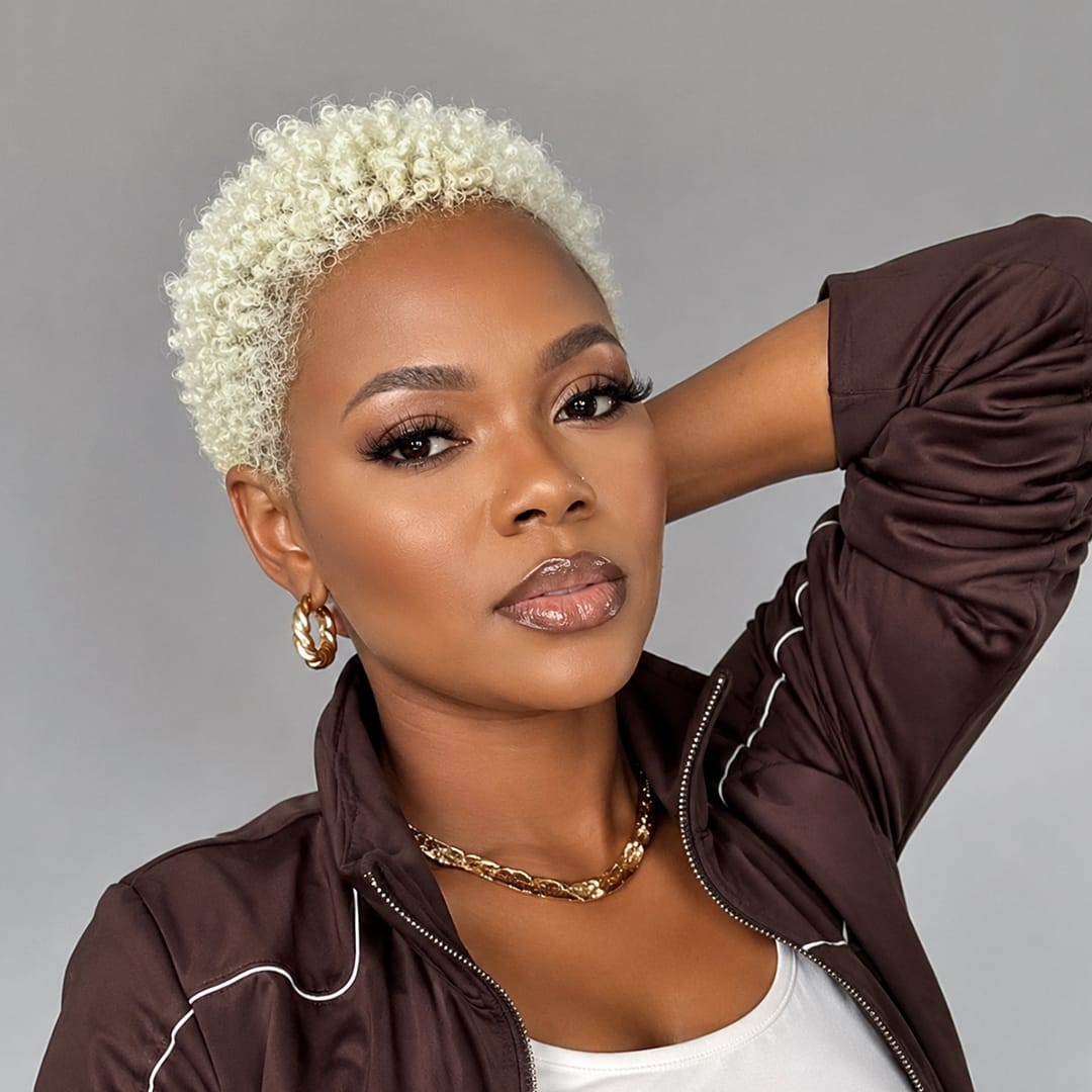 Pixie 13X4 Short Curly Hair For Black Women