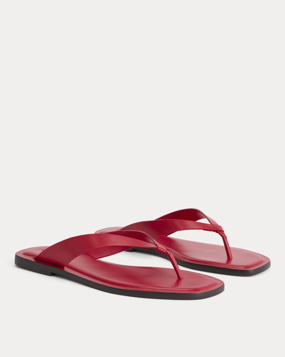 The Leather Flip Flop | Classic Red Leather